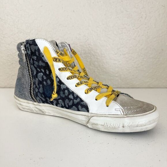 GGDB Golden Goose Deluxe Brand slide high top sneakers with star size 37 - Picture 15 of 17